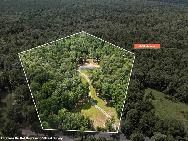 a aerial view of a house