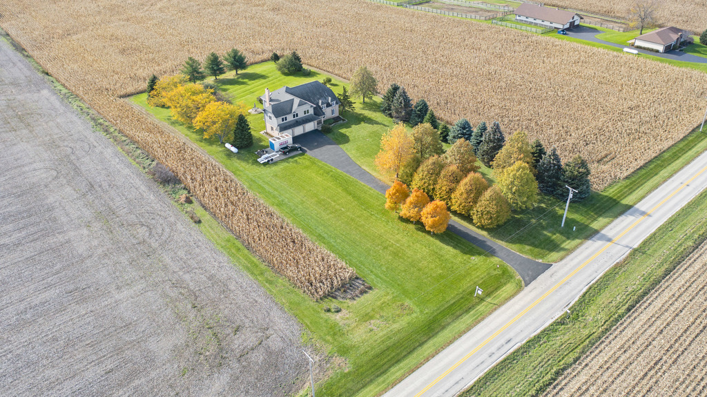a view of a yard with an outdoor space