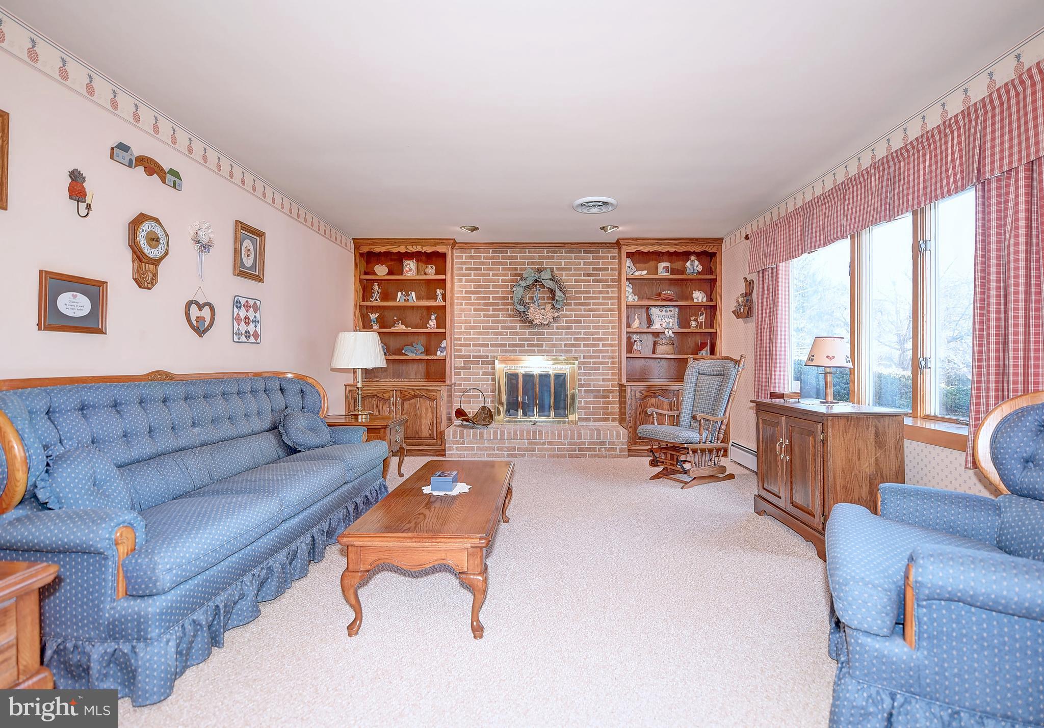 1435 Sharon Acres Road Forest Hill, MD 21050 - Photo 3 of 36 Fireplace with built in bookshelves