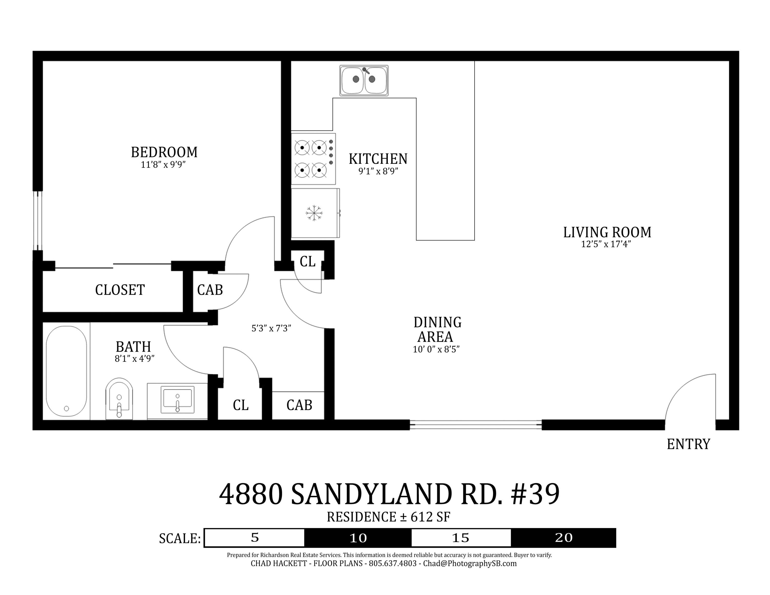 4880 Sandyland Road, Unit 39 Carpinteria, CA 93013 - Photo 22 of 22 Floor Plan