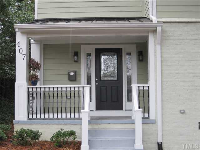 407 Glascock Street Raleigh, NC 27604 - Photo 20 of 25 Inviting front porch with metal roof offers just the right curb appeal. Porch
