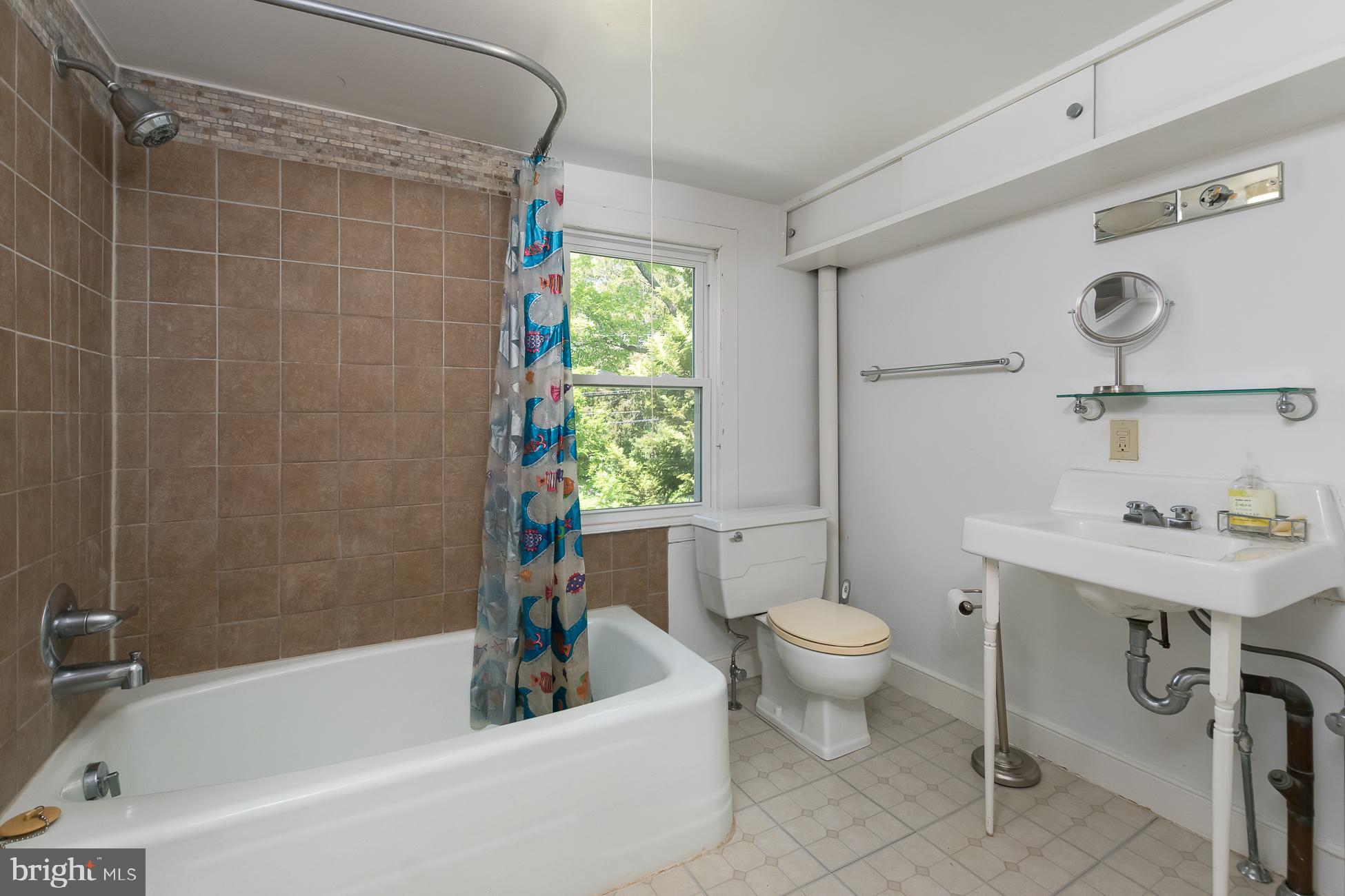 146 Carter Road Princeton, NJ 08540 - Photo 19 of 39 a bathroom with a sink a toilet a mirror and shower
