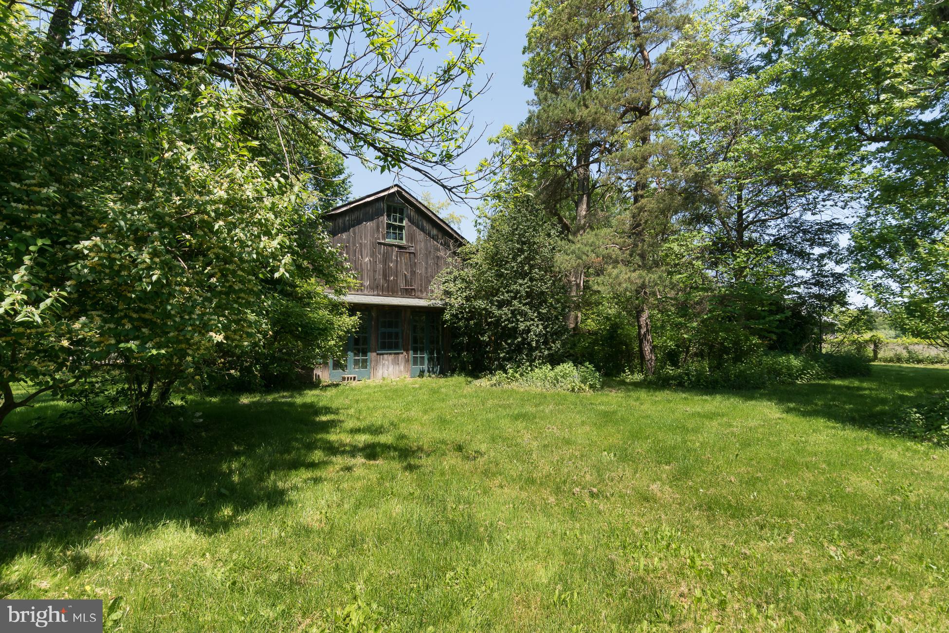 146 Carter Road Princeton, NJ 08540 - Photo 32 of 39 a backyard of a house with plants and large trees