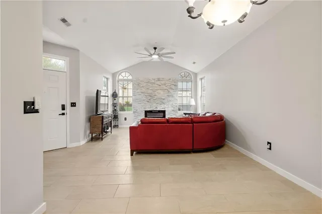 a living room with a couch