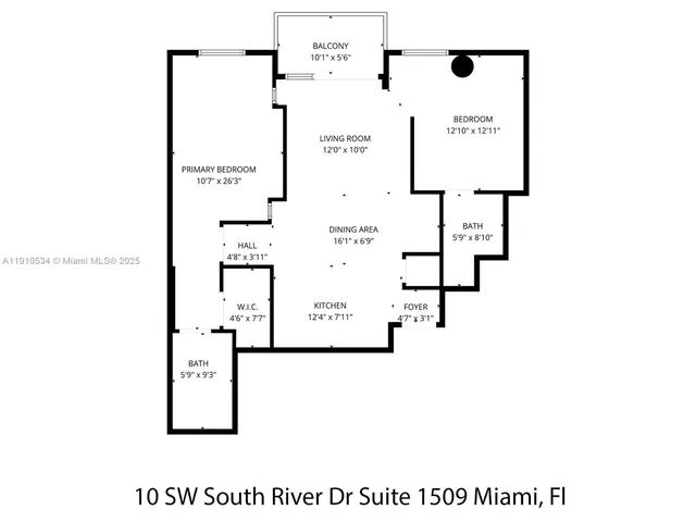 $415,000 | 10 Southwest South River Drive, Unit 1509, Miami, FL 33130
