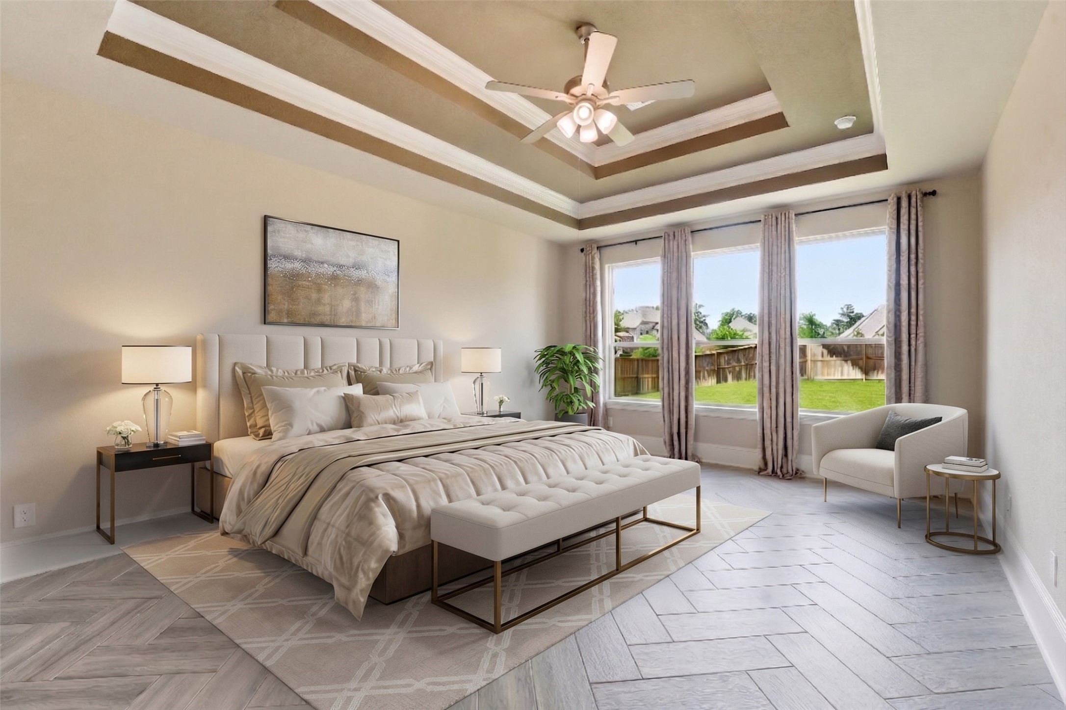 8673 Burdekin Road Magnolia, TX 77354 - Photo 25 of 50 a spacious bedroom with a bed and a large window