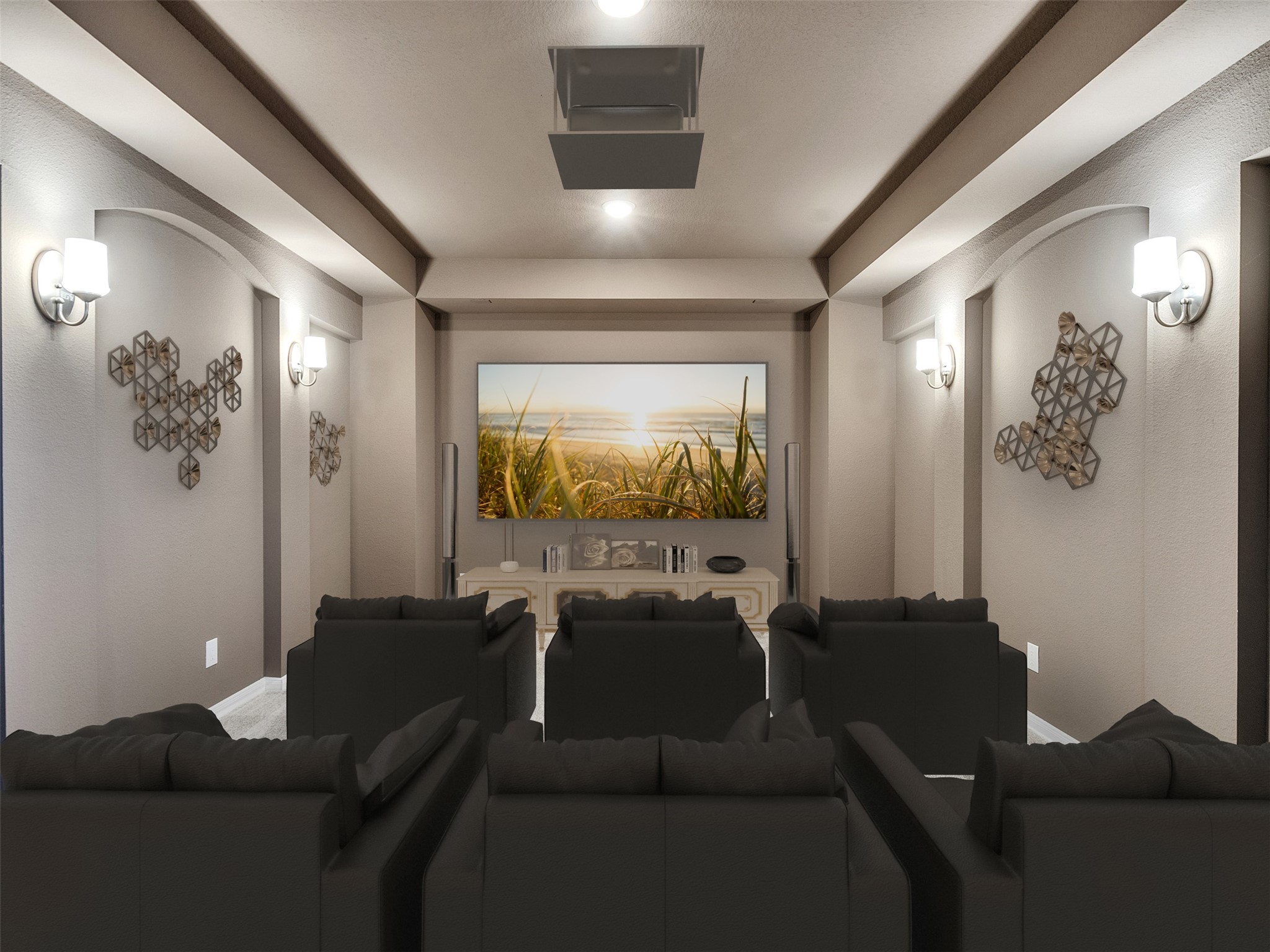 8673 Burdekin Road Magnolia, TX 77354 - Photo 37 of 48 a living room with furniture and a flat screen tv