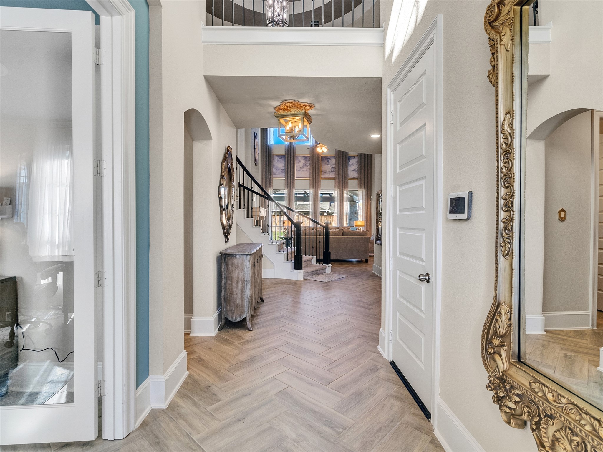 8673 Burdekin Road Magnolia, TX 77354 - Photo 8 of 48 a view of entryway with furniture and wooden floor