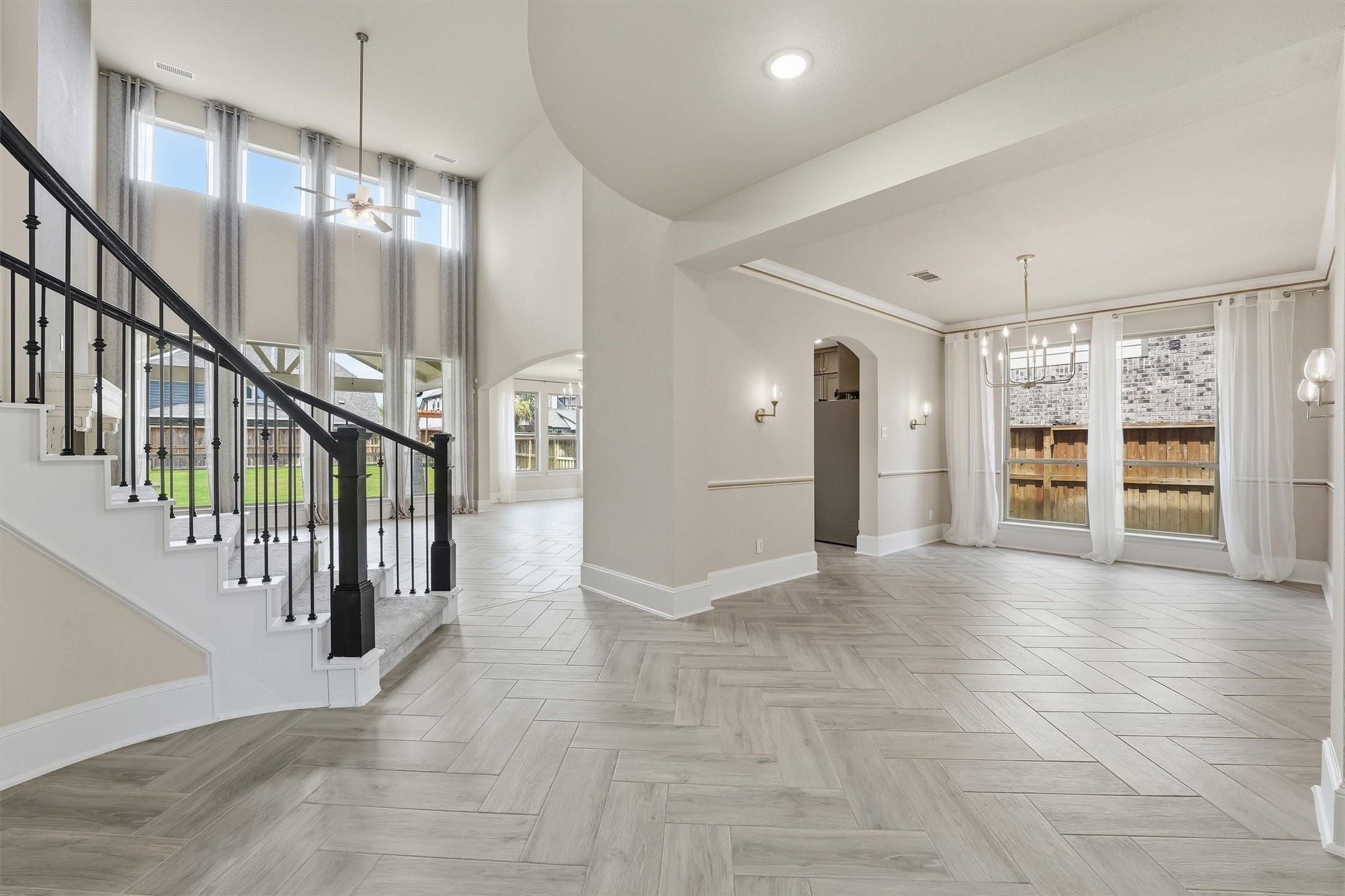 8673 Burdekin Road Magnolia, TX 77354 - Photo 9 of 50 a view of staircase with white walls and window