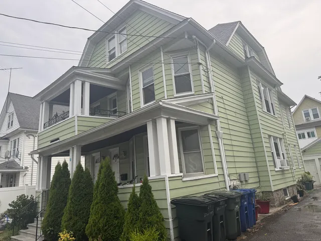 a front view of a house