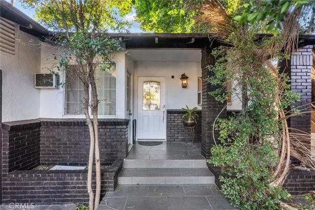 a front view of a house