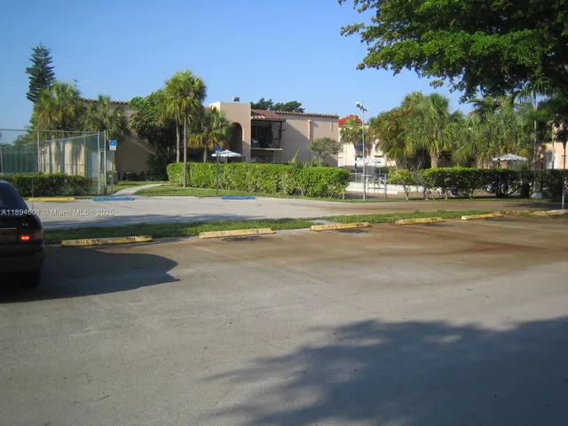 a view of outdoor space and swimming pool