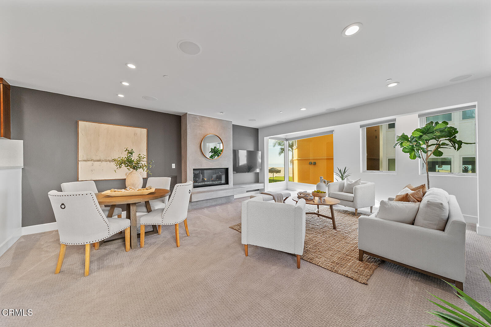 92 B Surfside Avenue Surfside, CA 90743 - Photo 12 of 47 a living room with furniture and a large window