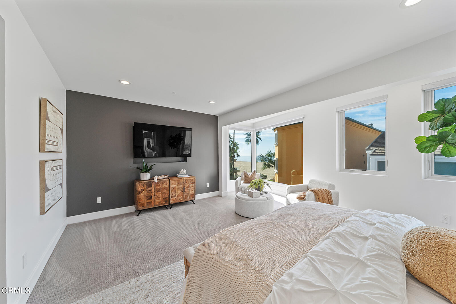 92 B Surfside Avenue Surfside, CA 90743 - Photo 21 of 47 a bedroom with furniture and large window