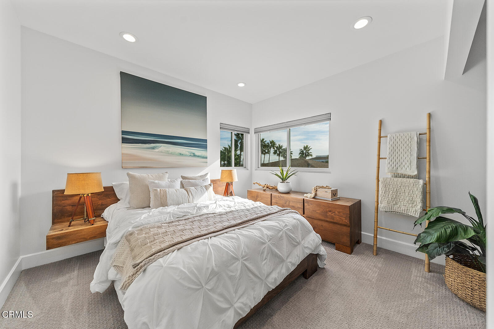 92 B Surfside Avenue Surfside, CA 90743 - Photo 26 of 47 a bedroom with a bed and a couch