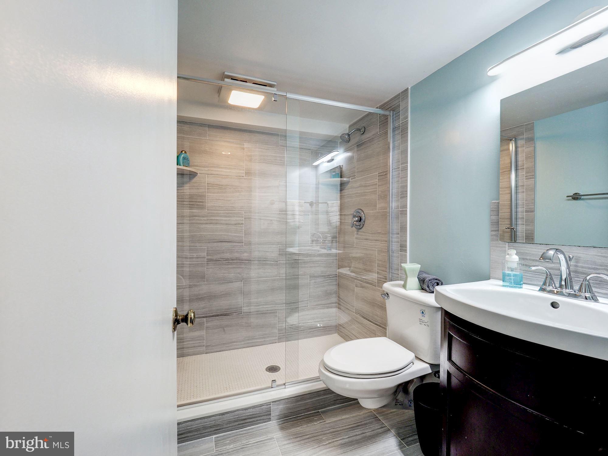 6528 Wiscasset Road Bethesda, MD 20816 - Photo 33 of 38 Bath on Lower Level - Remodeled!