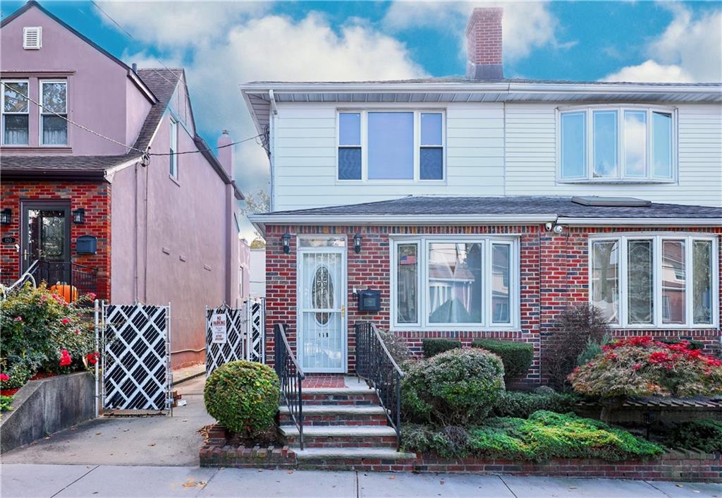 a front view of a house