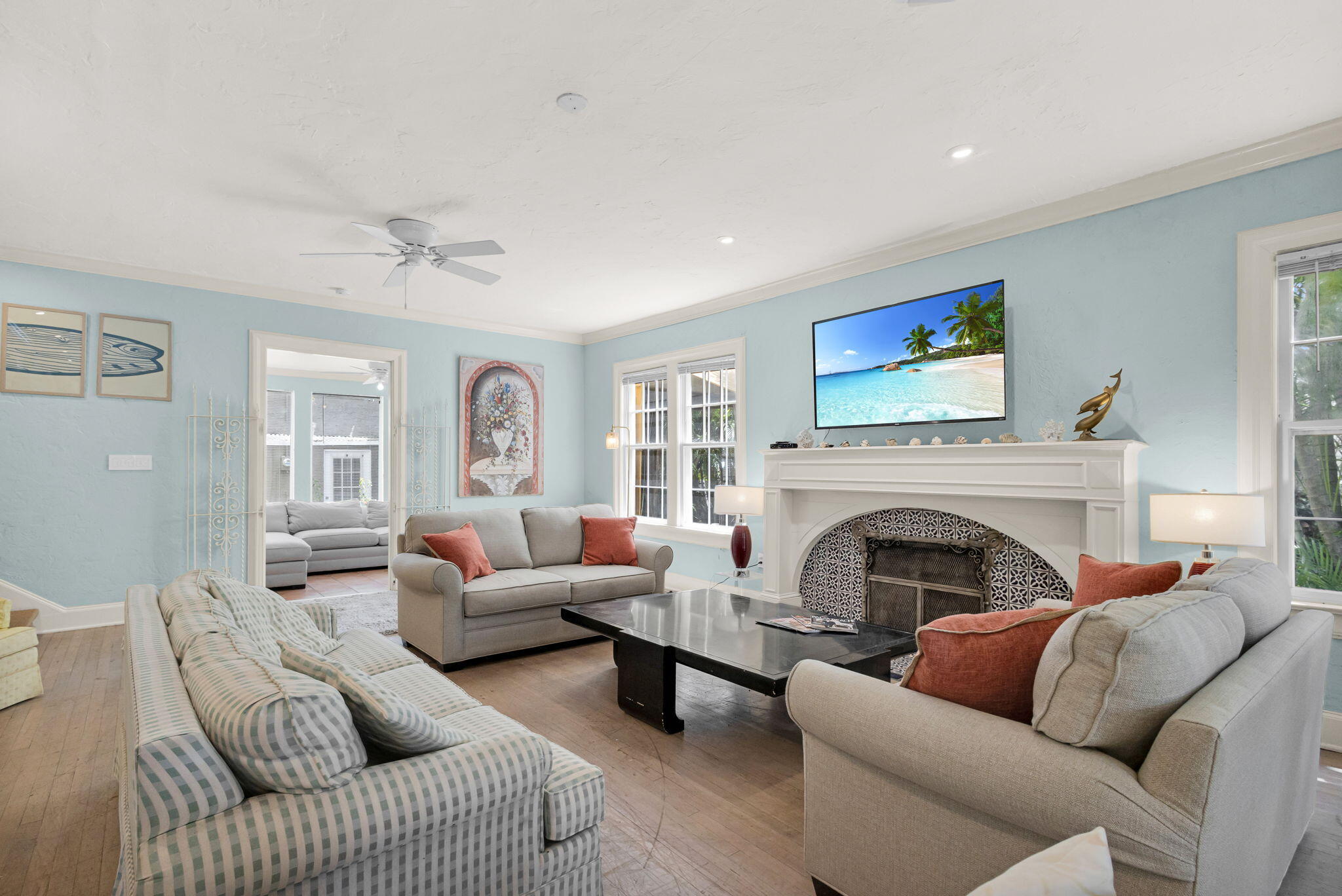 519 28th Street, Unit MAIN HOUSE West Palm Beach, FL 33407 - Photo 3 of 67 a living room with furniture or fireplace and a window