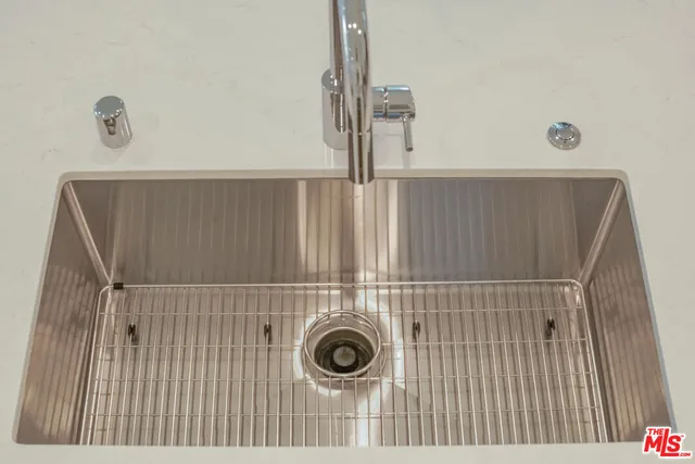 a view of a glass door