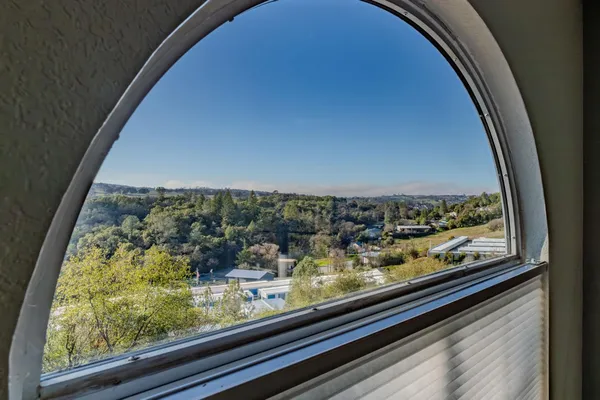 a view of sky from window
