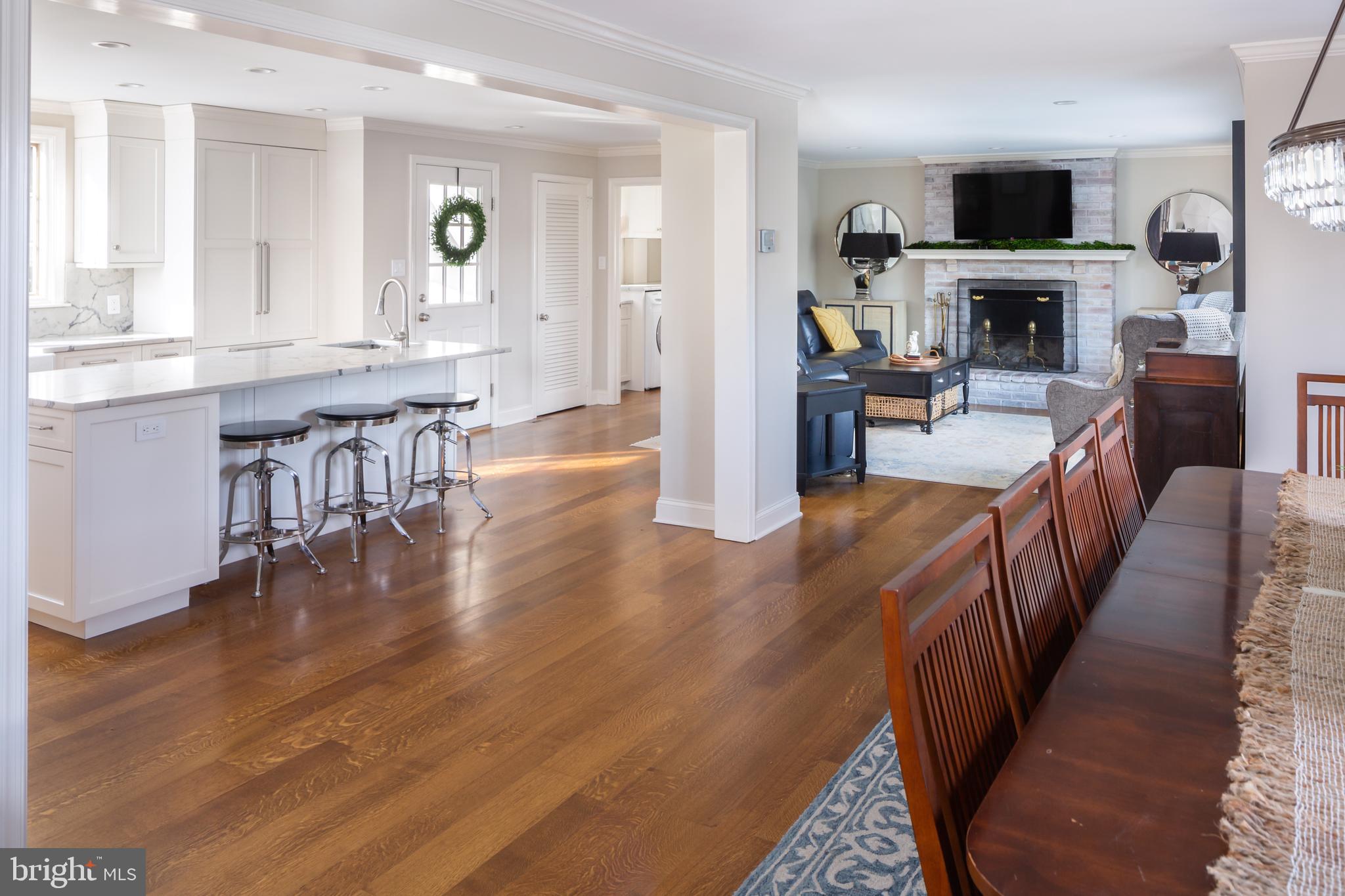 664 Malin Road Newtown Square, PA 19073 - Photo 12 of 42 View of Kitchen/Family Room from Dining Room.