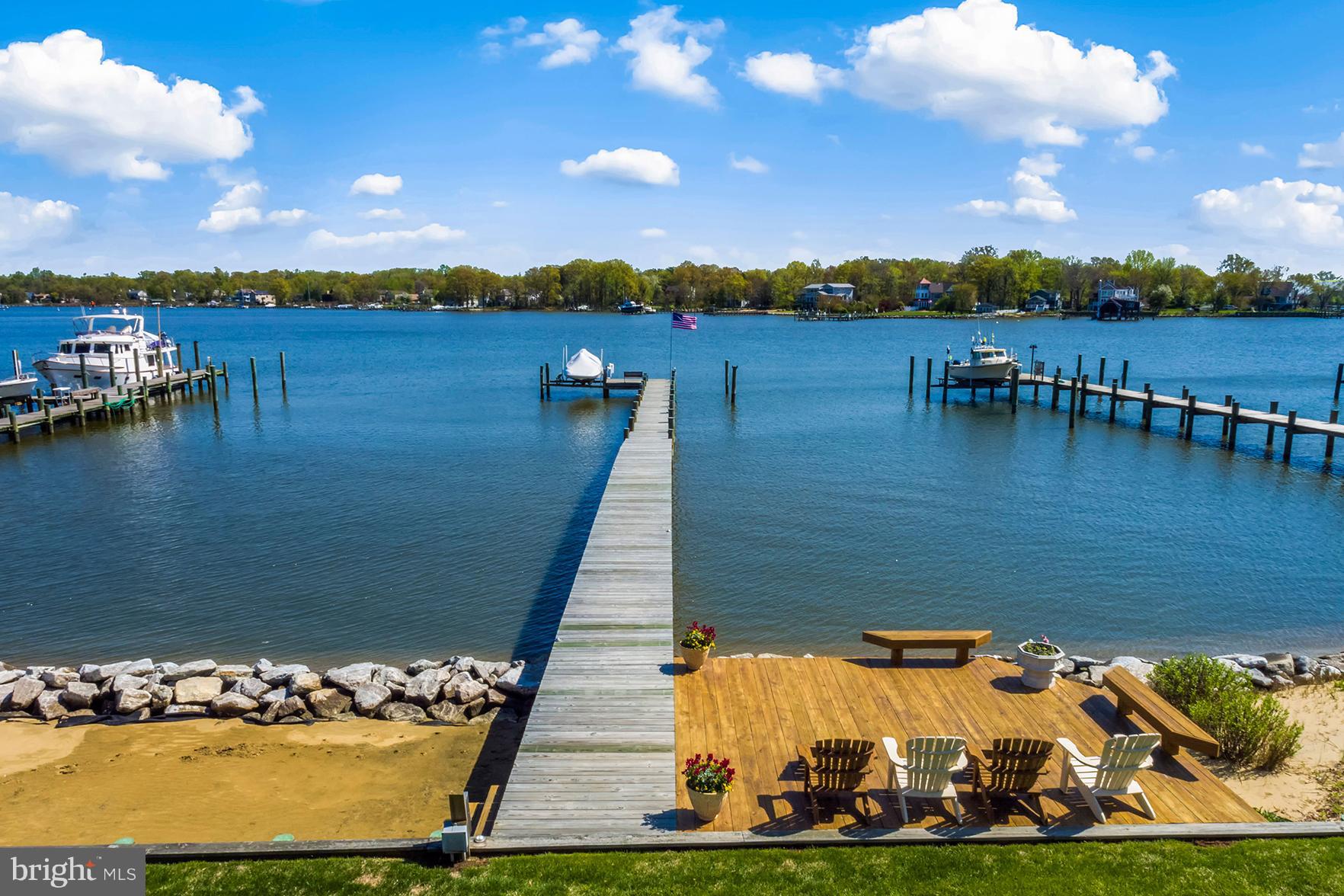 3745 Thomas Point Road Annapolis, MD 21403 - Photo 3 of 26 The pier has a boat lift, water, and electric