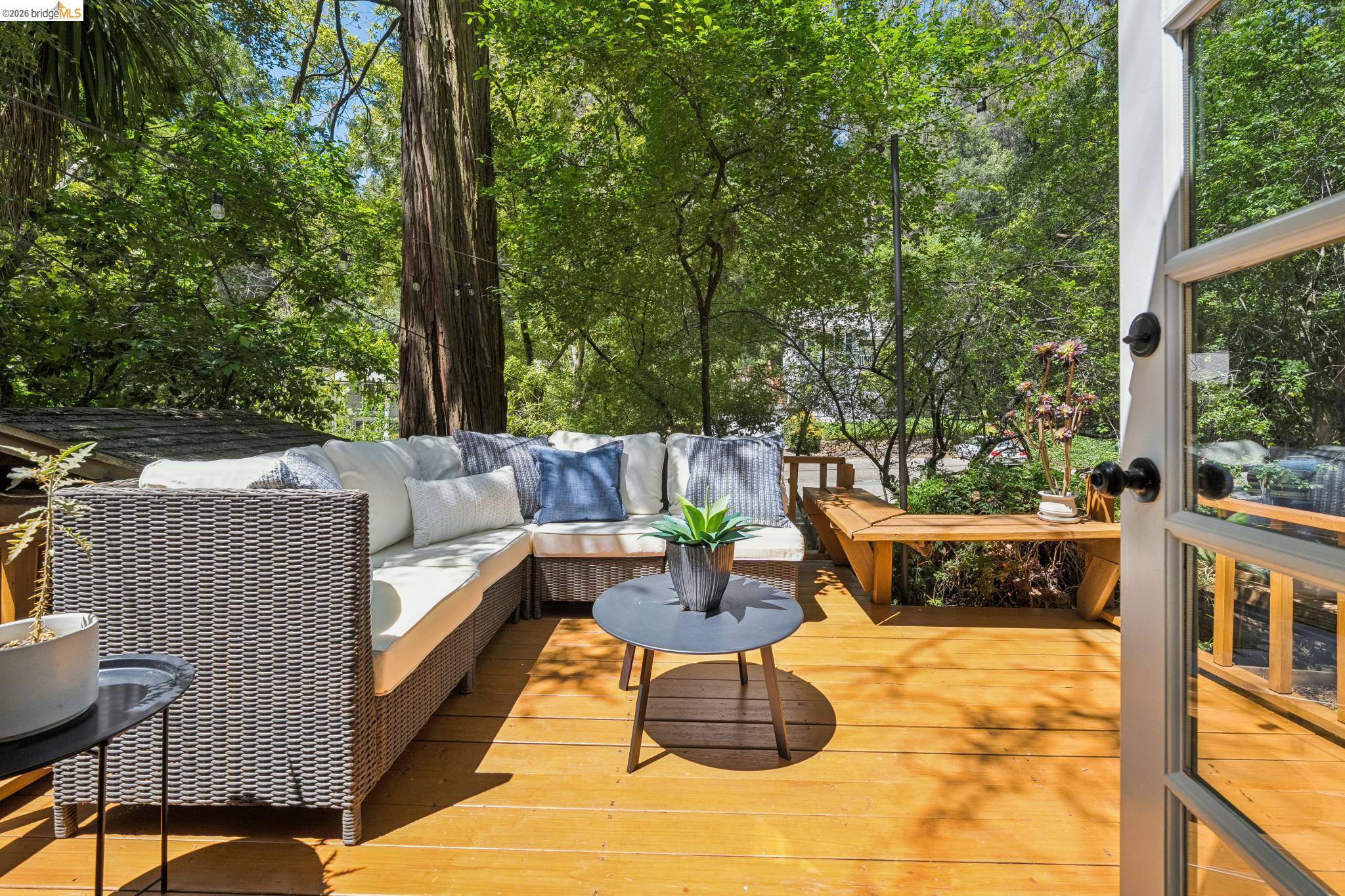 6400 Pinehaven Road Oakland, CA 94611 - Photo 30 of 78 Expansive outdoor deck featuring wood flooring and a perimeter railing
