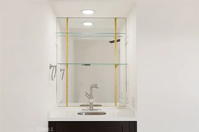 a bathroom with a sink