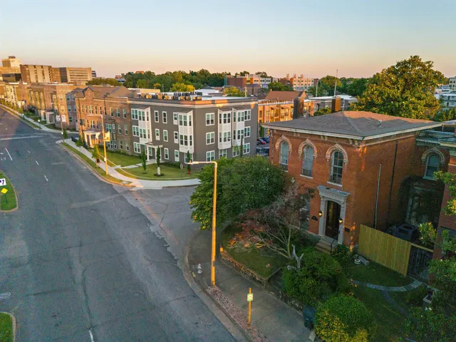 a view of a city from a terrace