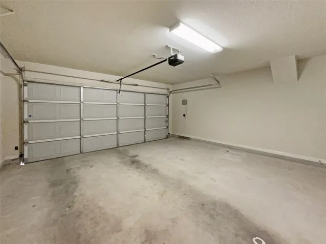 a view of a garage