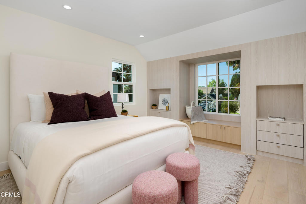 875 San Simeon Road Arcadia, CA 91007 - Photo 38 of 60 a bedroom with a bed and a large window
