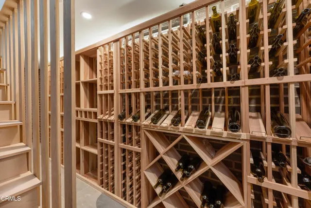 a view of a swimming pool with a yard