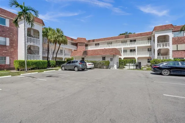 a car parked in front of a building