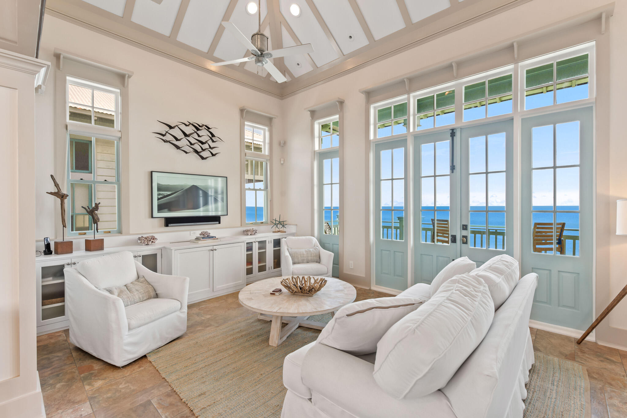 72 Windward Lane Inlet Beach, FL 32461 - Photo 42 of 88 a living room with furniture and a flat screen tv