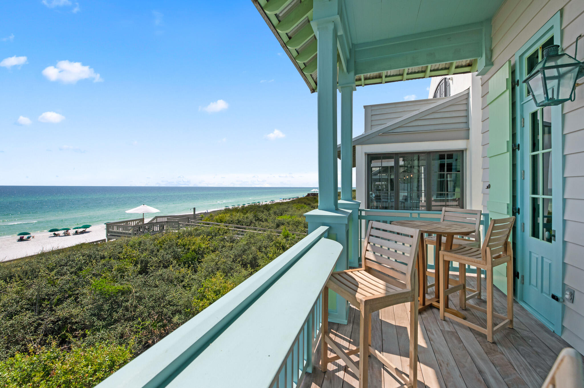 72 Windward Lane Inlet Beach, FL 32461 - Photo 50 of 88 a view of a chairs and table in the balcony