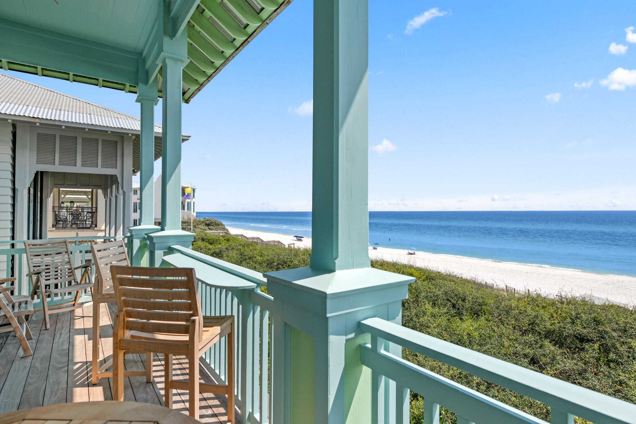 72 Windward Lane Inlet Beach, FL 32461 - Photo 53 of 88 a view of a balcony with chair and table