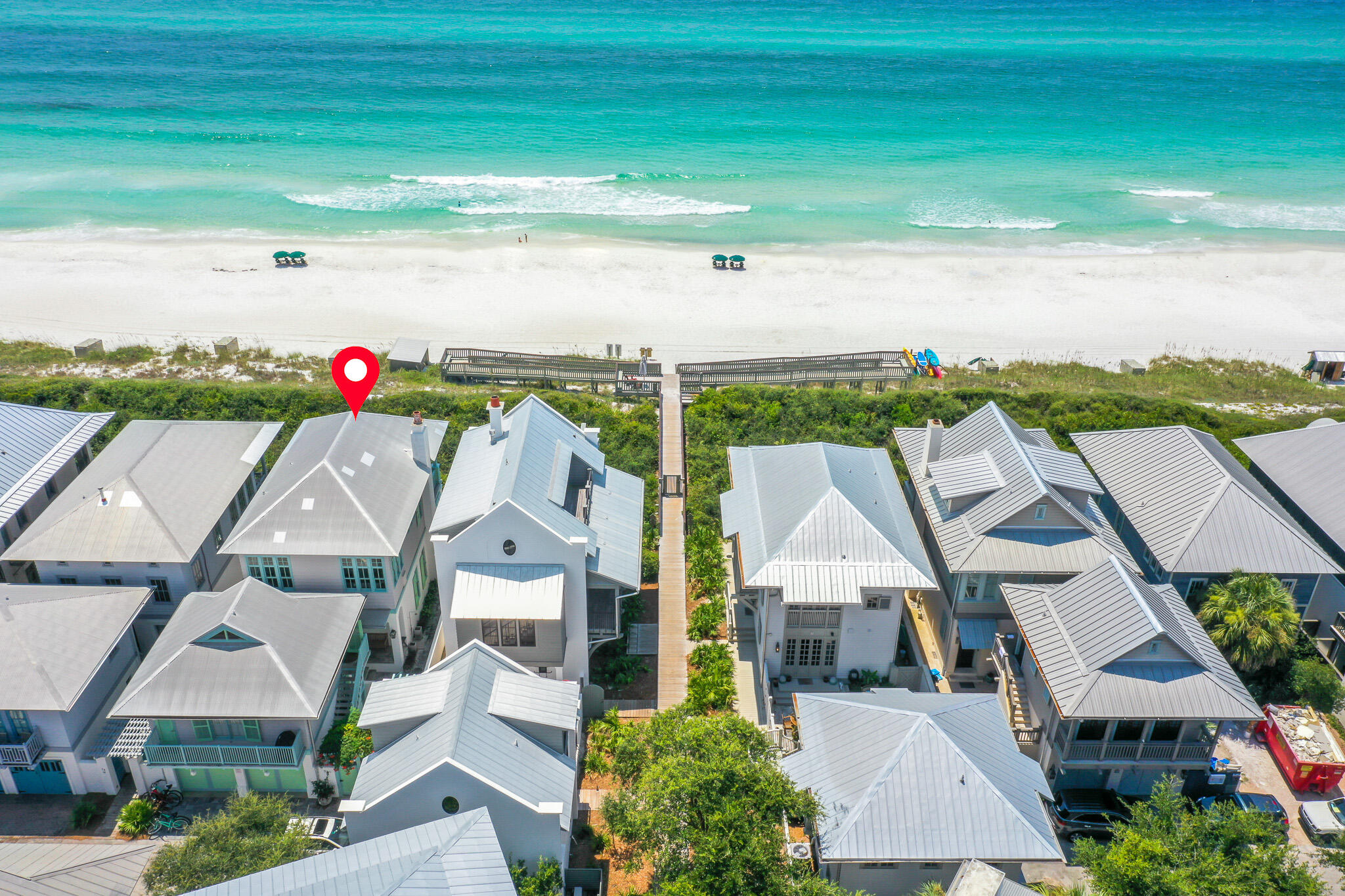 72 Windward Lane Inlet Beach, FL 32461 - Photo 60 of 88 an aerial view of residential houses with outdoor space and ocean view