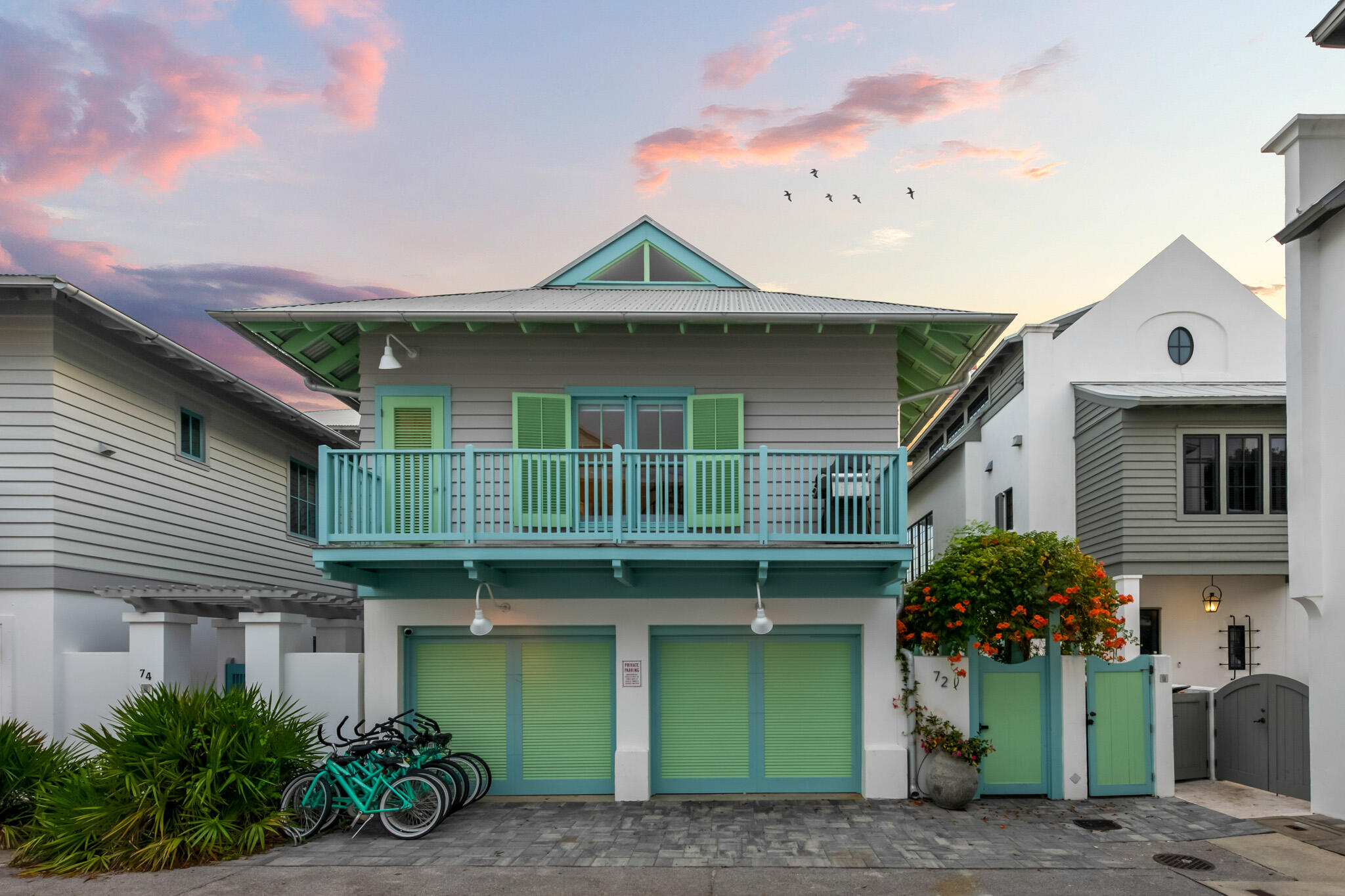 72 Windward Lane Inlet Beach, FL 32461 - Photo 84 of 88 a front view of a house with plants