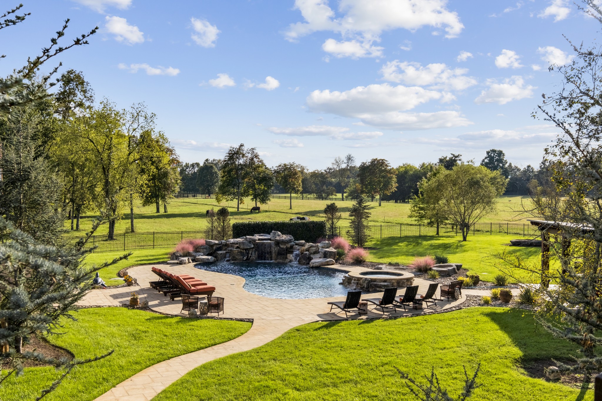 4760 Sharpsville Road Murfreesboro, TN 37130 - Photo 34 of 50 a view of a swimming pool and lounge chairs in back yard