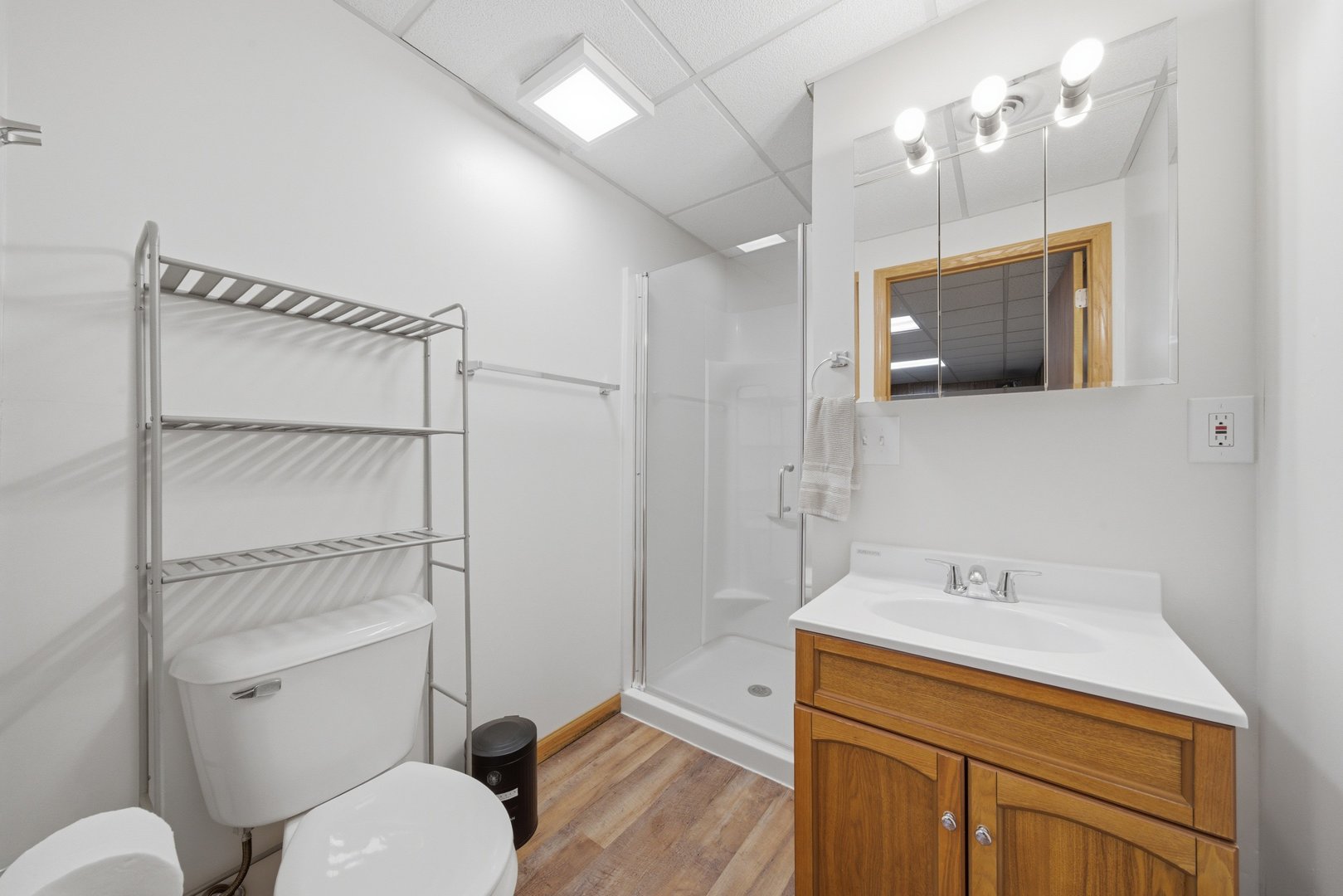 1016 North 7th Street Rochelle, IL 61068 - Photo 13 of 39 a bathroom with a toilet a sink and mirror