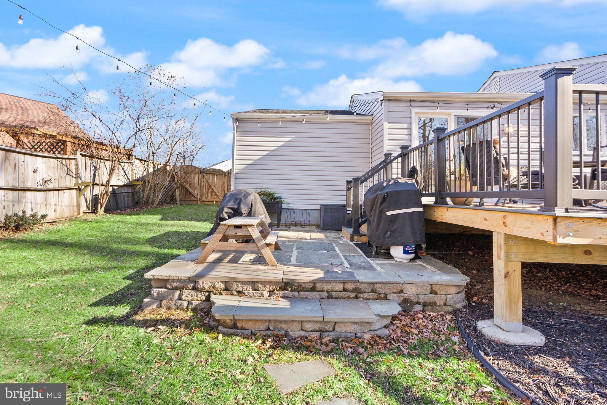 7902 Cliff Rock Court Springfield, VA 22153 - Photo 41 of 57 a view of a house with backyard water fountain and sitting area