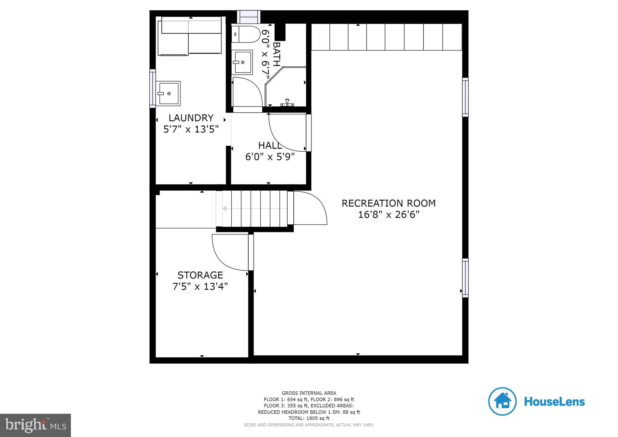 1513 Gridley Lane Silver Spring, MD 20902 - Photo 38 of 38 Basement floor plan