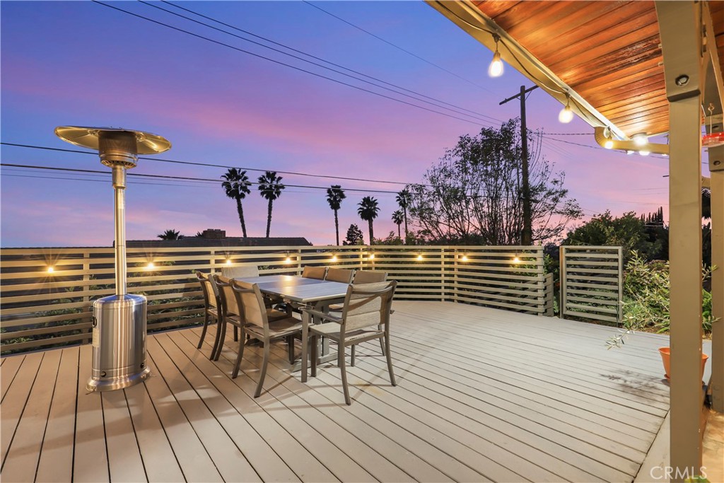 3810 Startouch Drive Pasadena, CA 91107 - Photo 39 of 53 a view of a chairs and table on the wooden deck