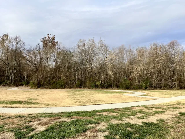 a view of a building with a yard