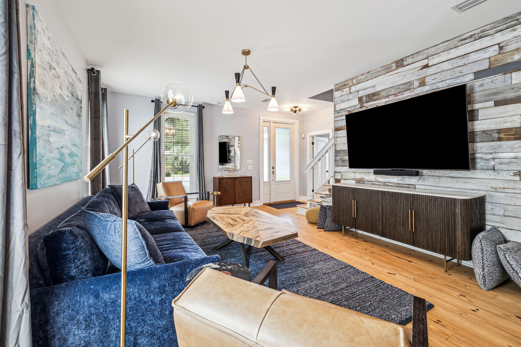 214 Chrysler Avenue Santa Rosa Beach, FL 32459 - Photo 11 of 53 a living room with furniture and a flat screen tv