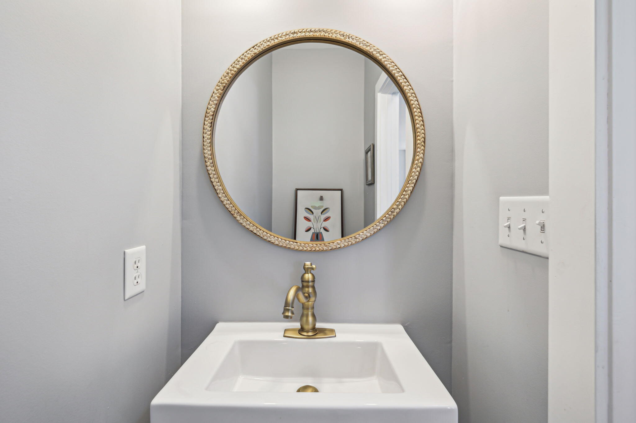 214 Chrysler Avenue Santa Rosa Beach, FL 32459 - Photo 18 of 53 a bathroom with a sink and a mirror