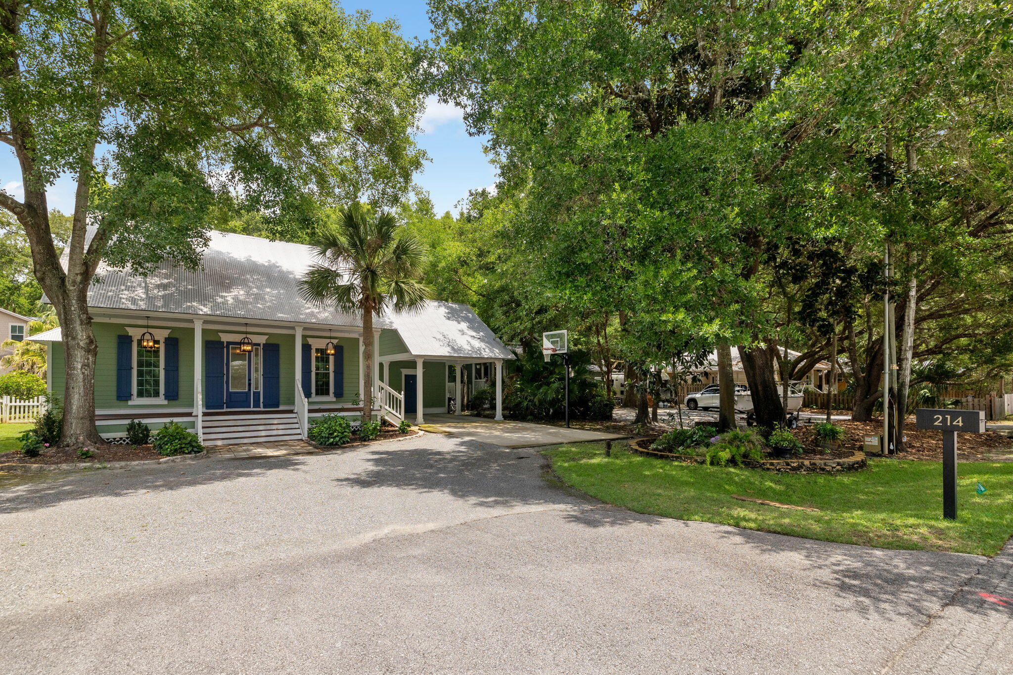 214 Chrysler Avenue Santa Rosa Beach, FL 32459 - Photo 41 of 53 a front view of a house with a yard