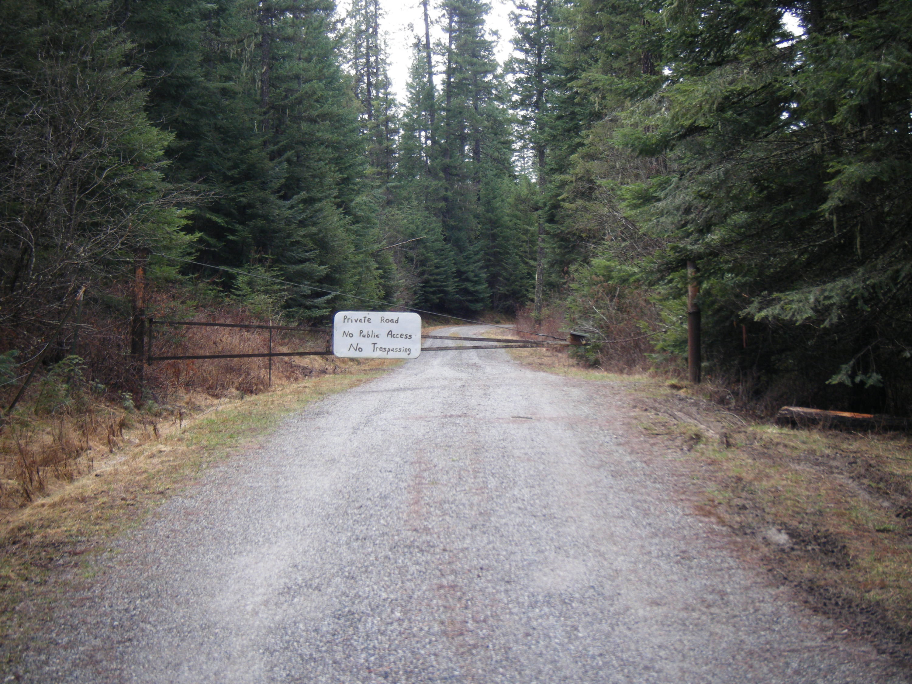 South Blue Creek Road Coeur D'Alene, ID 83814 - Photo 1 of 1 Gated access road
