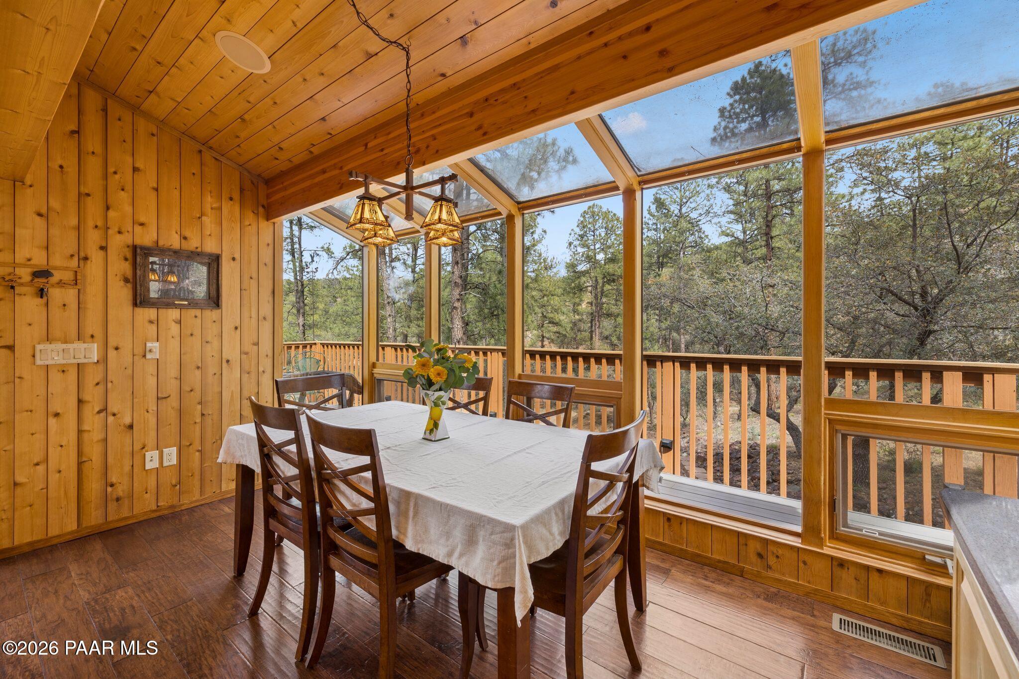 35 East Colonels Way Prescott, AZ 86303 - Photo 17 of 70 a view of a city from a dining room with furniture and window