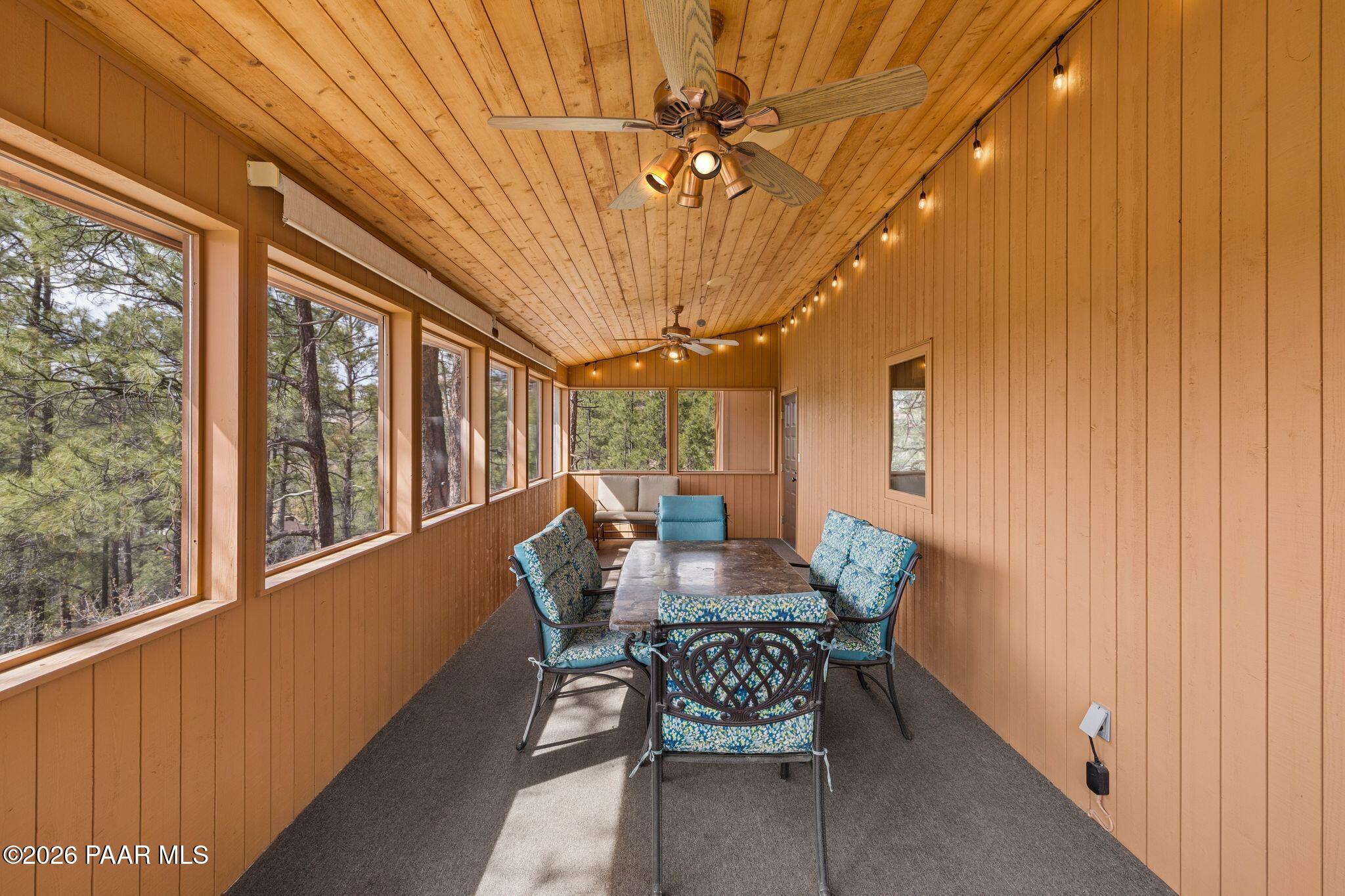 35 East Colonels Way Prescott, AZ 86303 - Photo 21 of 70 a view of a dining room with furniture window and outside view